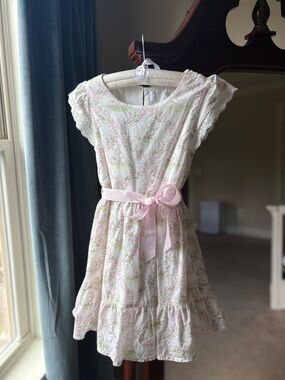 The Children's Place Flutter Sleeve Dress Girl’s XS 4 Easter Cottagecore